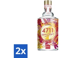 2 x 4711 - Remix Cologne - Spray - Grapefruit - 4711 Remix Cologne Grapefruit - Grapefruit Geur Parfum - Citrus Geur Eau de Cologne