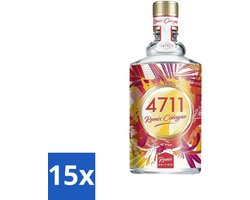 15 x 4711 - Remix Cologne - Spray - Grapefruit - 4711 Remix Cologne Grapefruit - Grapefruit Geur Parfum - Citrus Geur Eau de Cologne